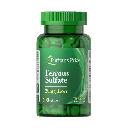 Puritan's Pride, Iron Ferrous Sulfate 28 mg