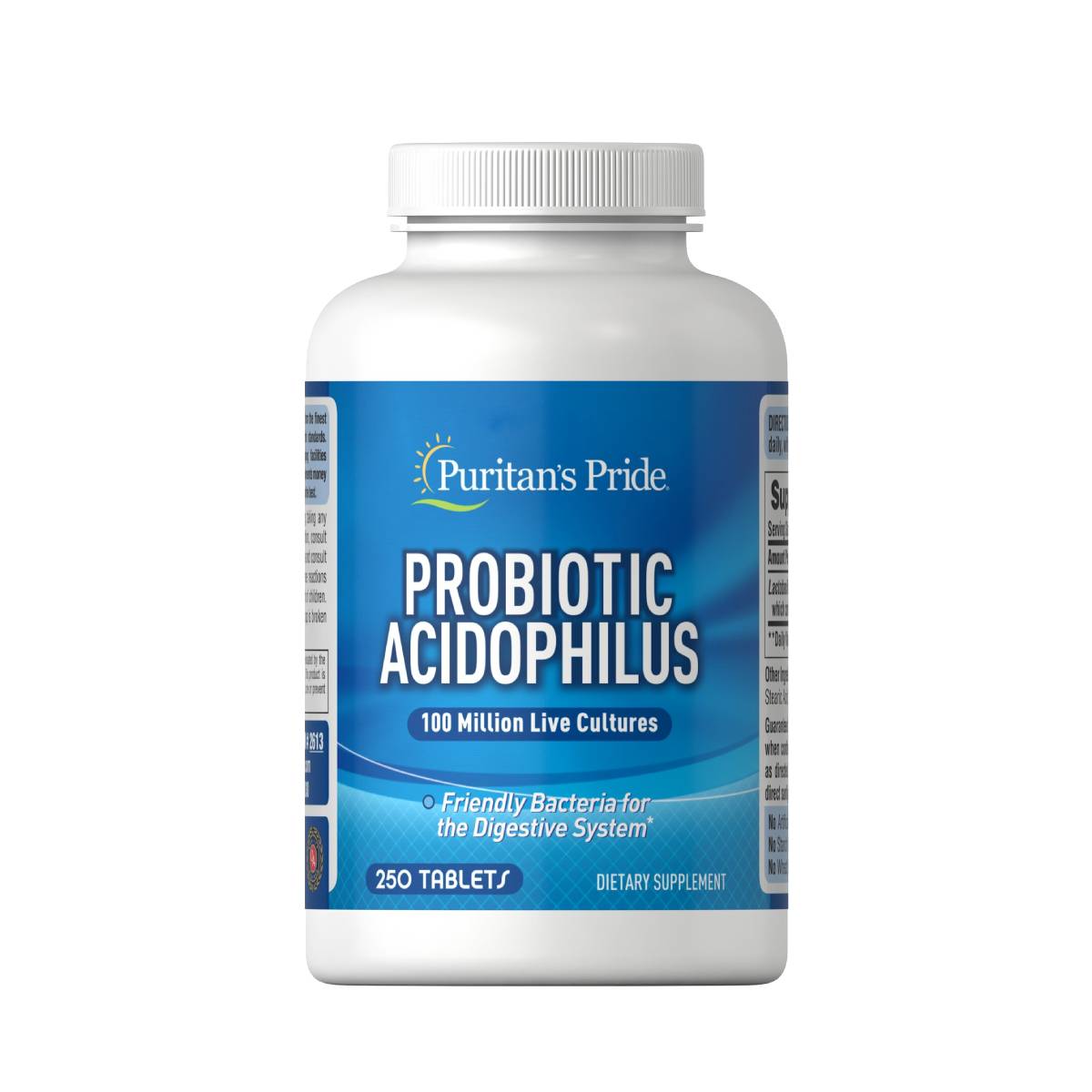 Puritans Pride, Probiotico Acidophilus Tabletas