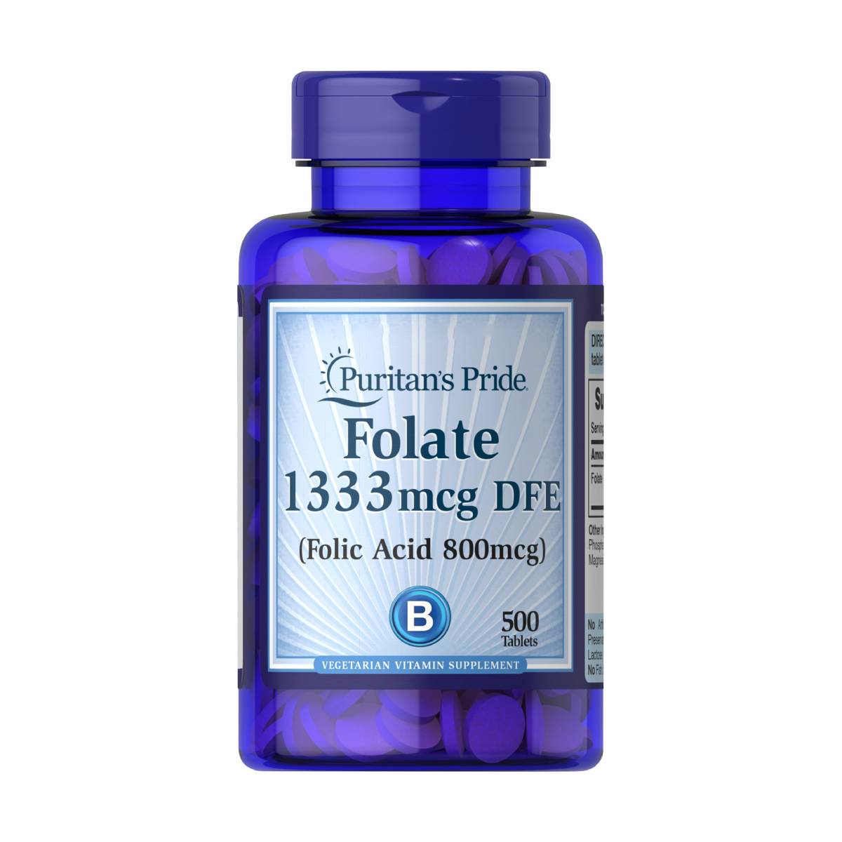 Puritan's Pride, Folate 1333 mcg DFE