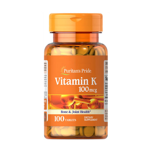 Puritan's Pride, Vitamin K 100 mcg Vitamina K 100 mcg | Puritans Pride, Vitamina K 100 mcg
