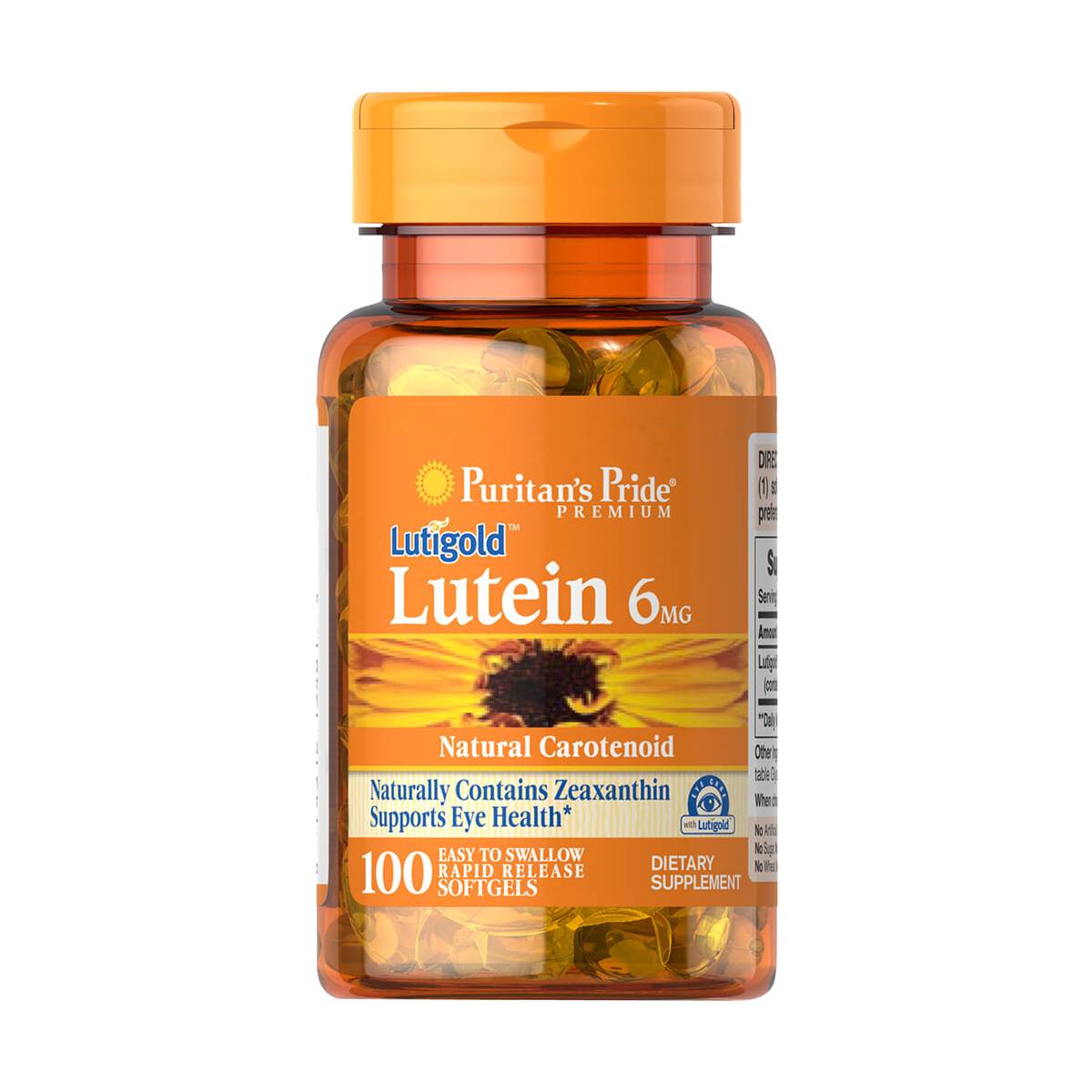 Puritan's Pride, Lutein 6 mg with Zeaxanthin