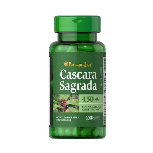 Puritan's Pride, Cascara Sagrada 450 mg