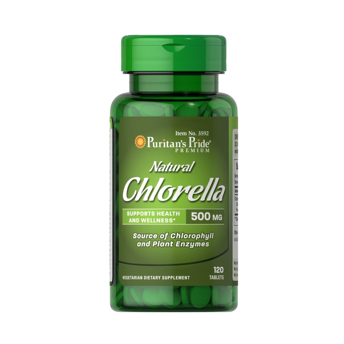 Puritan's Pride, Natural Chlorella 500 mg