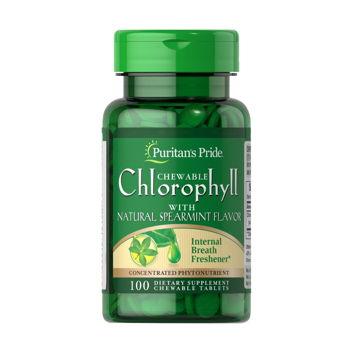 Puritan's Pride, Chewable Chlorophyll with Natural Spearmint Flavor