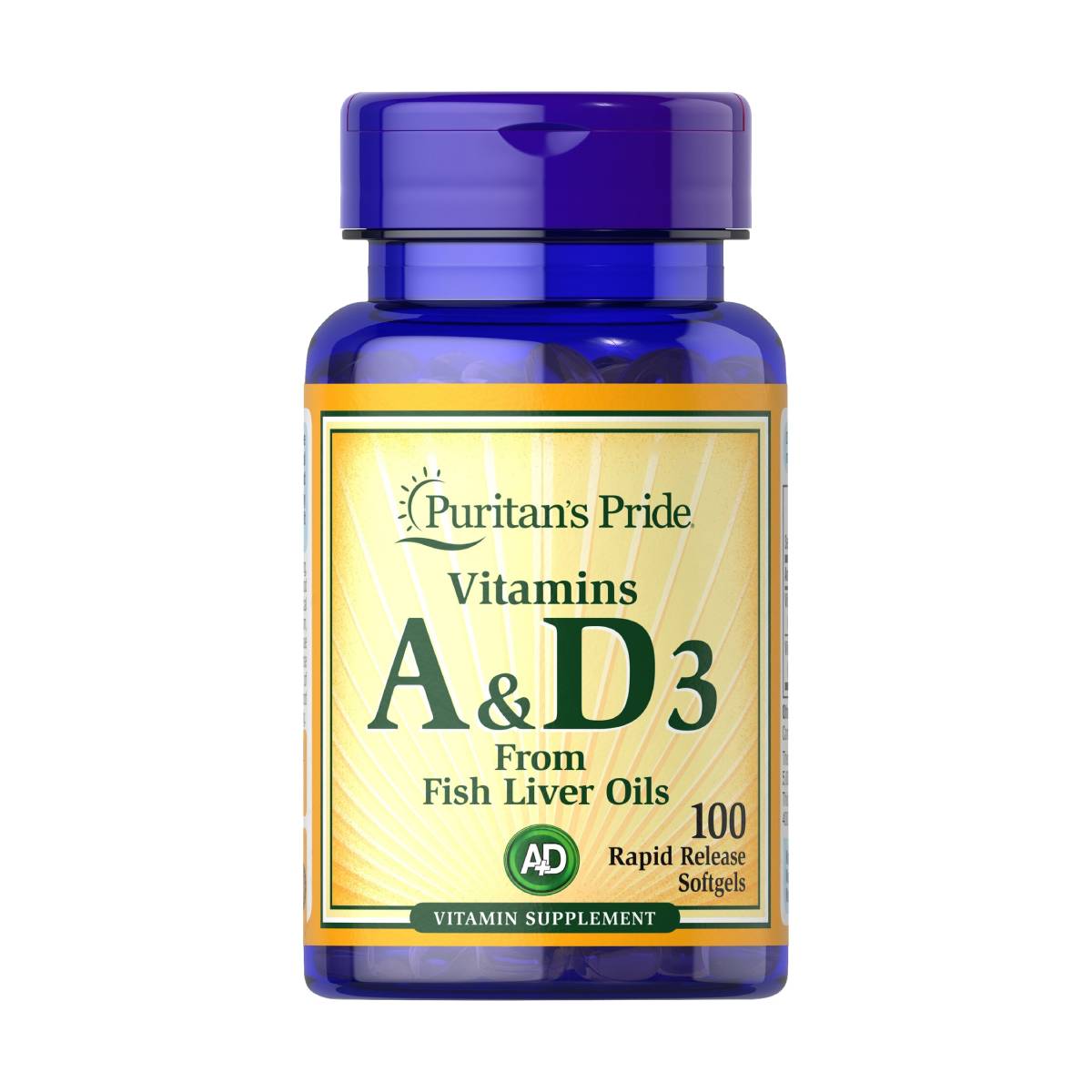 Puritan's Pride, Vitamins A & D 5000/400 IU