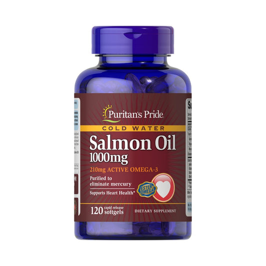 Puritan's Pride, Omega-3 Salmon Oil 1000 mg (210 mg Active Omega-3)