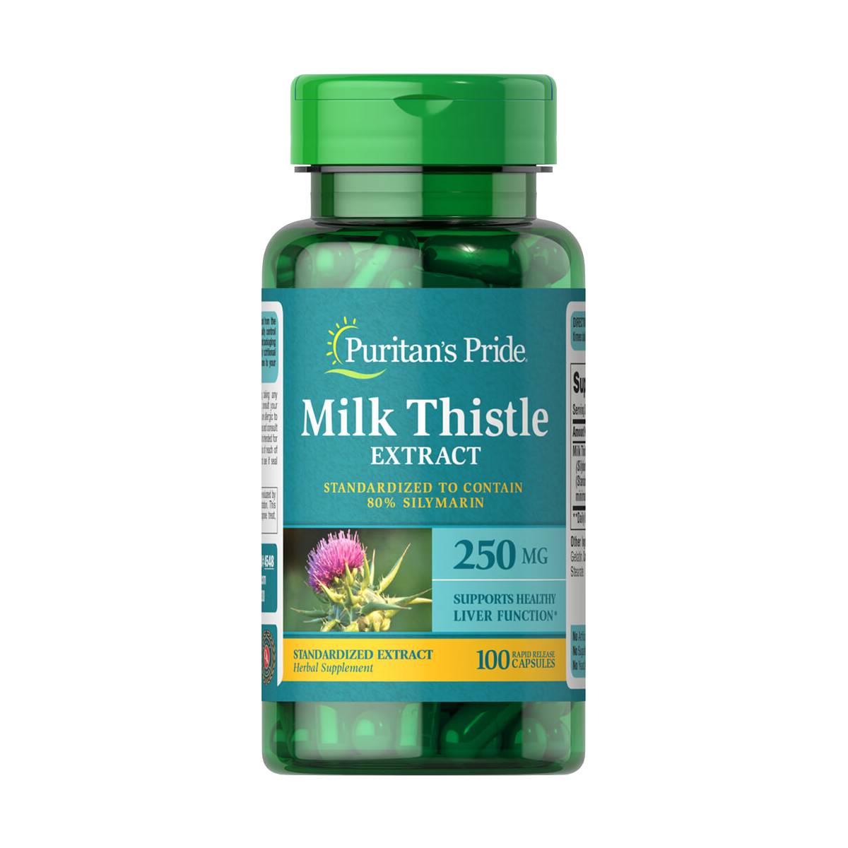 Puritan's Pride, Milk Thistle Standardized 250 mg (Silymarin)