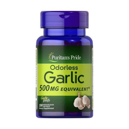 Puritan's Pride, Odorless Garlic 500 mg