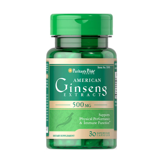 Puritan's Pride, American Ginseng Extract 500 mg