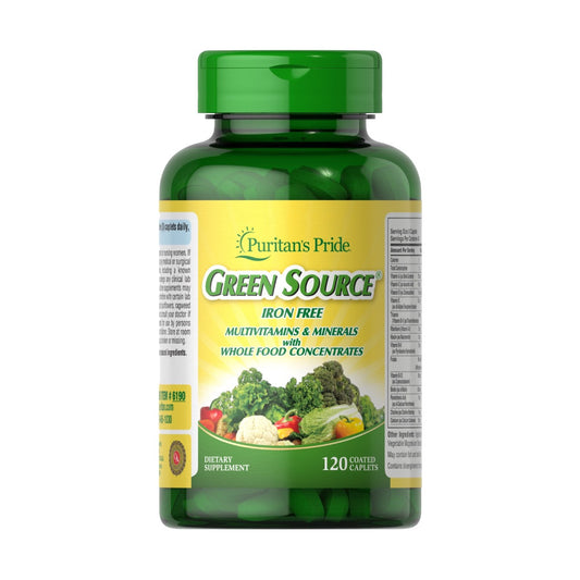 Puritan's Pride, Green Source Iron Free Multivitamin & Minerals