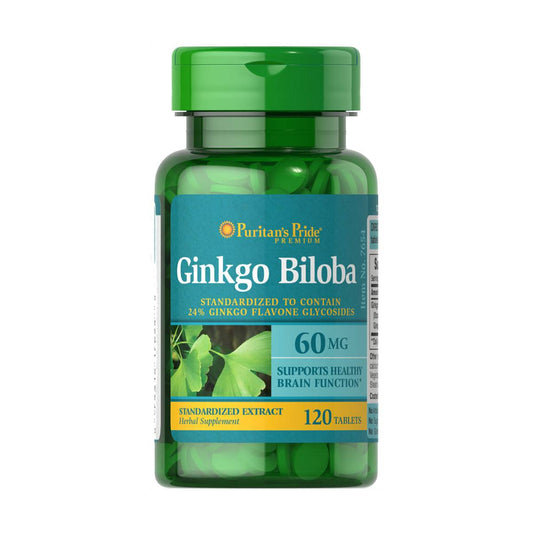 Puritan's Pride, Ginkgo Biloba Standardized Extract 60 mg Tablets
