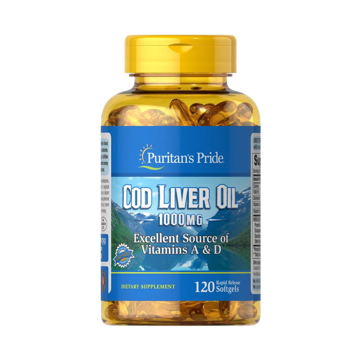 Puritan's Pride, Cod Liver Oil 1000 mg