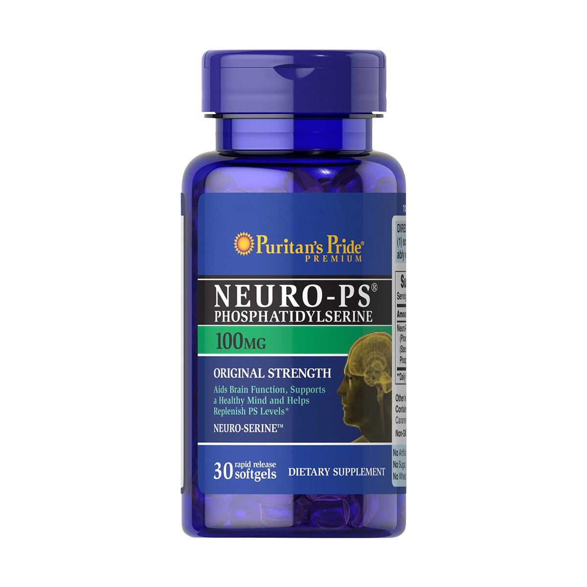 Puritans Pride, Neuro-PS (fosfatidilserina) 100 mg