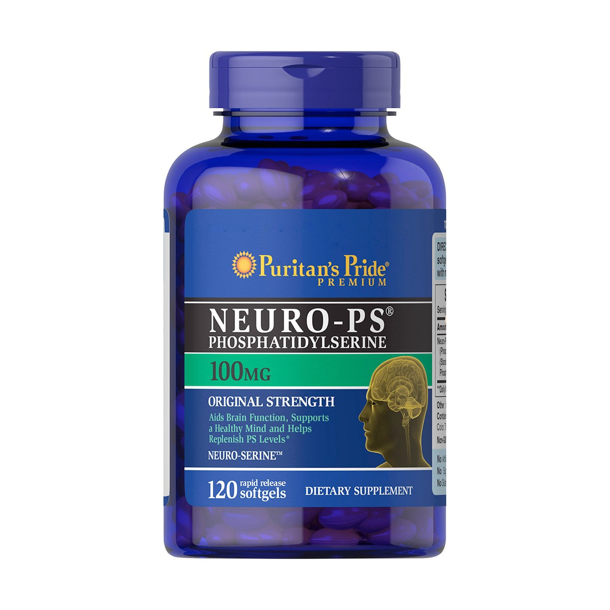 Puritans Pride, Neuro-PS (fosfatidilserina) 100 mg