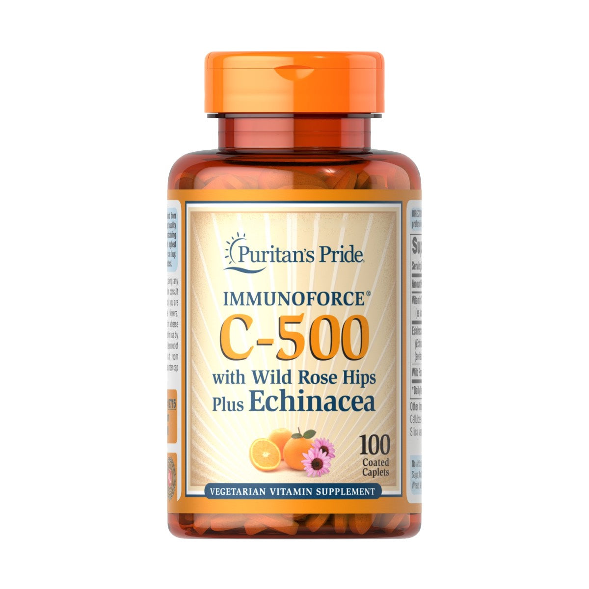 Puritan's Pride, Vitamin C 500 with Rose Hips & Echinacea