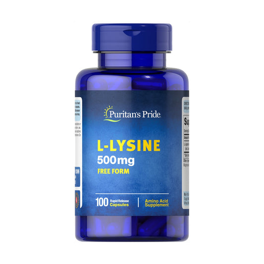Puritan's Pride, L-Lysine 500 mg Capsules