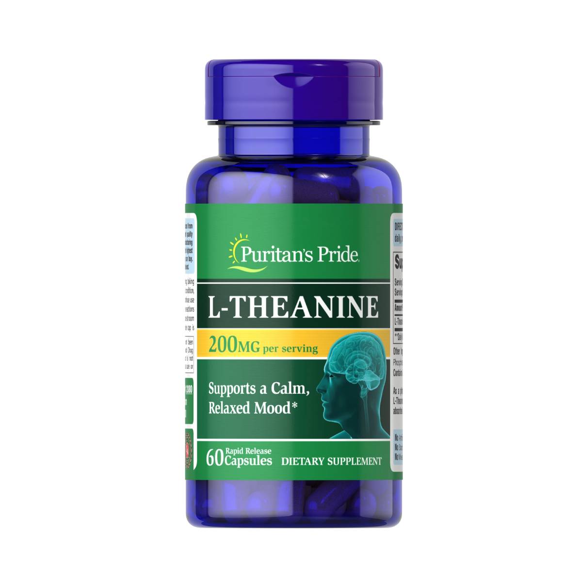 Puritans Pride, L-teanina 200 mg