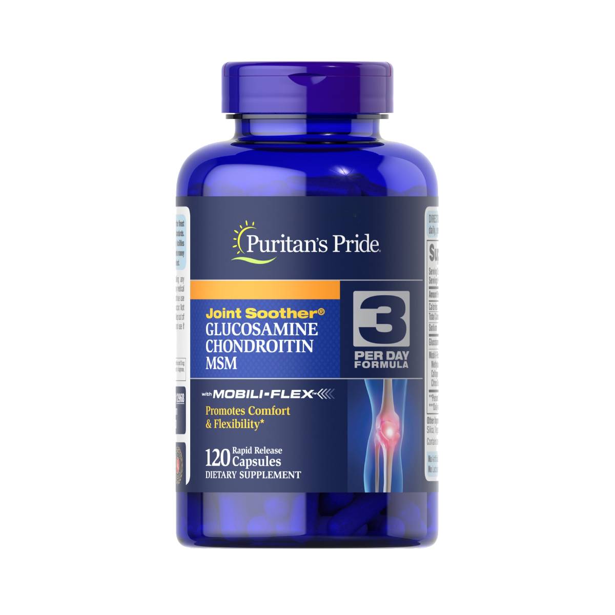 Puritan's Pride, Glucosamine, Chondroitin & MSM Capsules-3 Per Day Formula