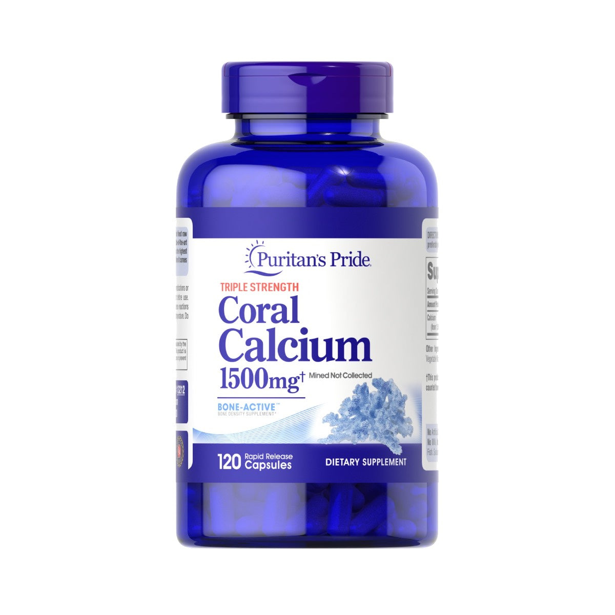 Puritan's Pride, Triple Strength Coral Calcium 1500 mg