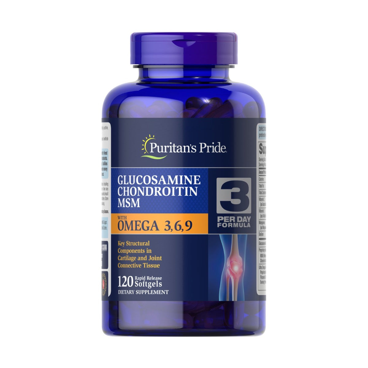 Puritan's Pride, Glucosamine, Chondroitin & MSM with Omega 3, 6, 9