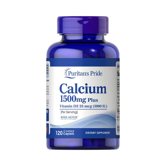 Puritan's Pride, Calcium 1500 mg with Vitamin D 1000 IU