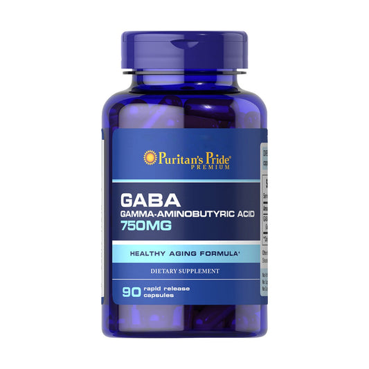Puritan's Pride, GABA (Gamma Aminobutyric Acid) 750 mg | Puritans Pride, GABA (acido gamma Aminobutírico) 750 mg