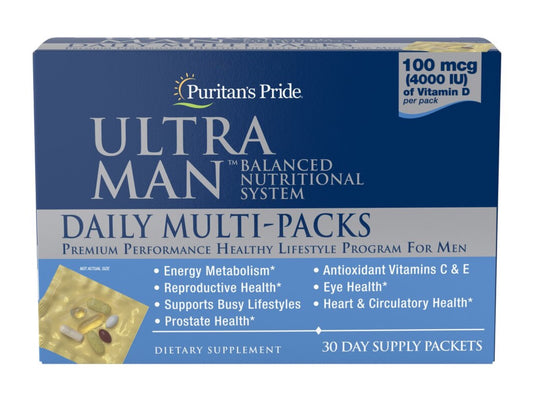 Puritan's Pride, Ultra Man Daily Multivitamins Packs