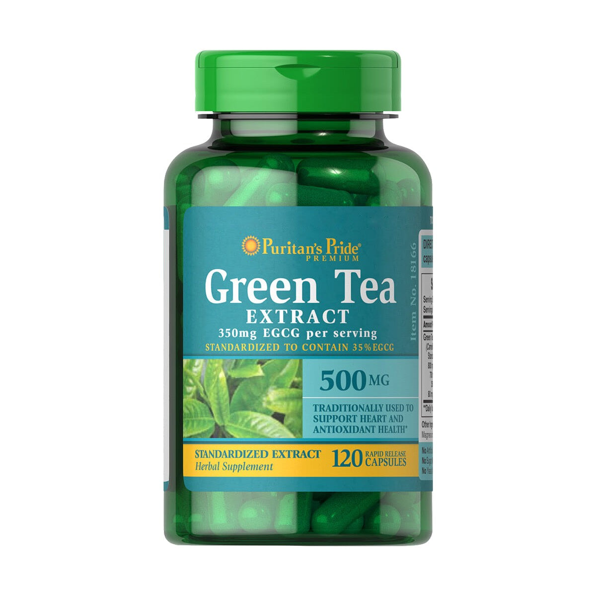 Puritan's Pride, Green Tea Standardized Extract 500 mg