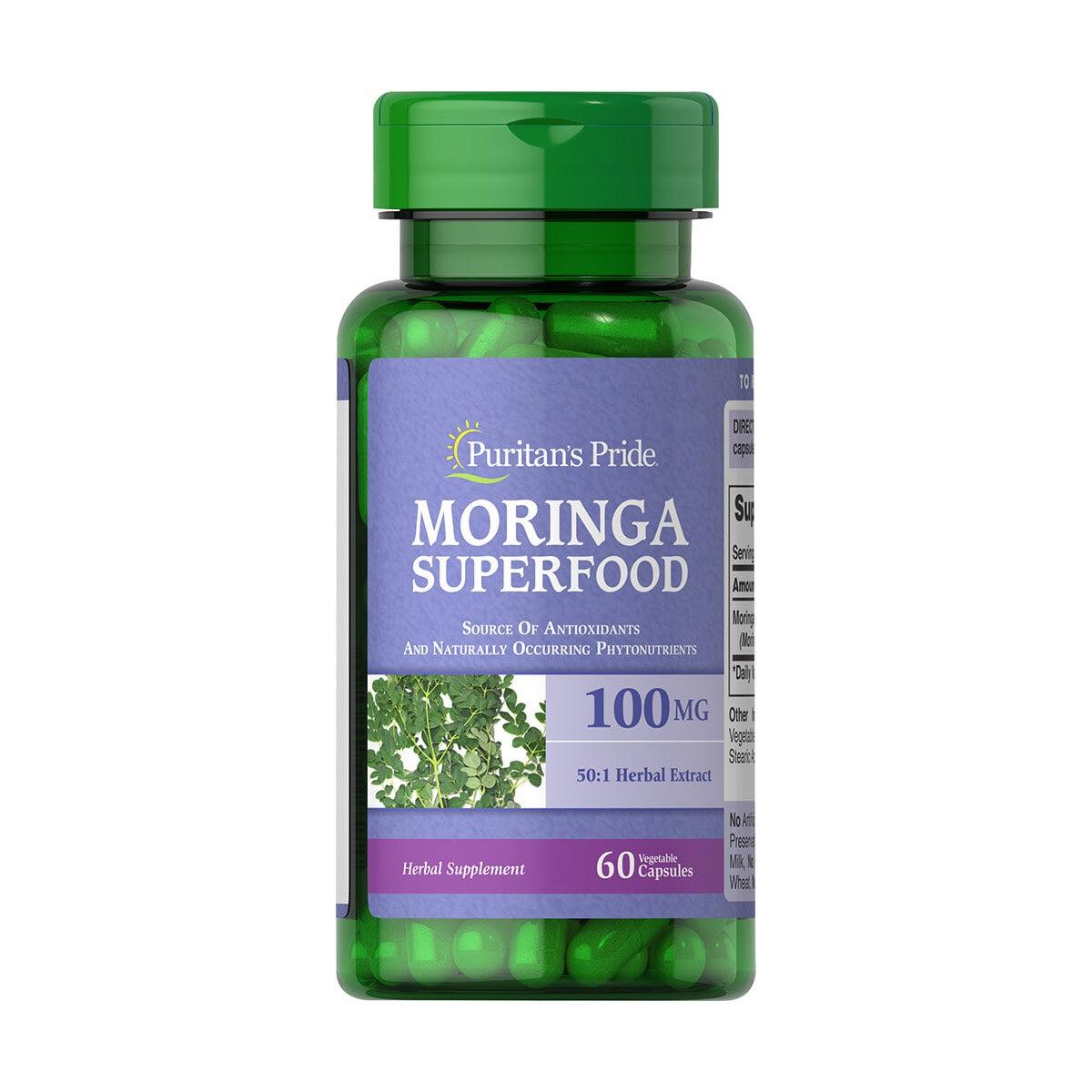 Puritan's Pride, Moringa 100 mg