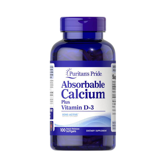 Puritan's Pride, Absorbable Calcium 1300 mg  Plus Vitamin D-3 25 mcg