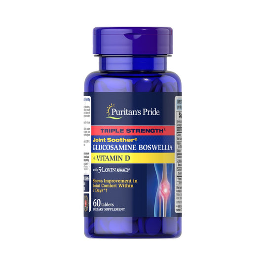 Puritan's Pride, Triple Strength Joint Soother ® Glucosamine Boswellia + Vitamin D