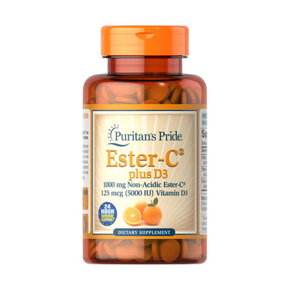 Puritan's Pride, Ester-C Plus D3 1000 mg 125 mcg 5000 IU
