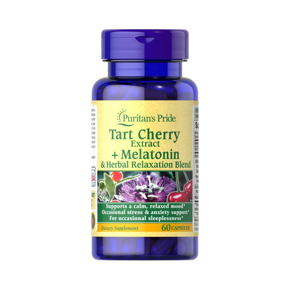 Puritan's Pride, Tart Cherry Extract Plus Melatonin & Herbal Relaxation Blend