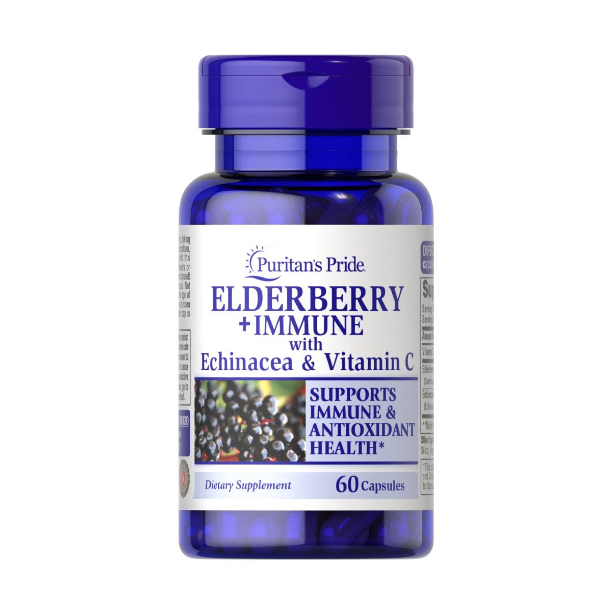 Puritan's Pride, Elderberry plus Immune with Echinacea & Vitamin C