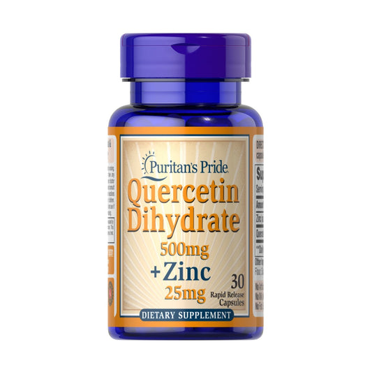 Puritan's Pride, Quercetin Dihydrate 500 mg + Zinc 25 mg