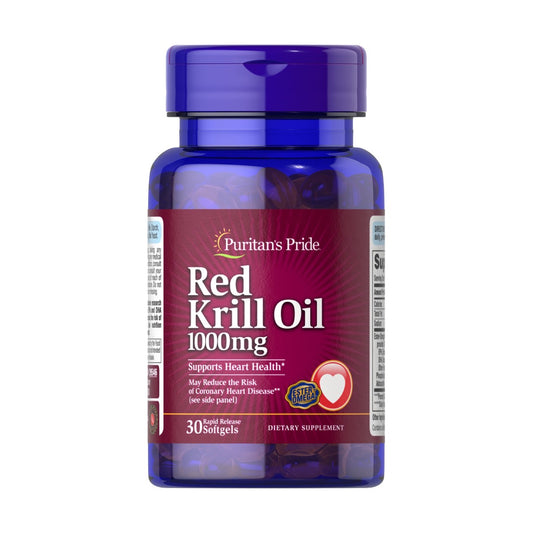 Puritan's Pride, Red Krill Oil 1000 mg (170 mg Active Omega-3)