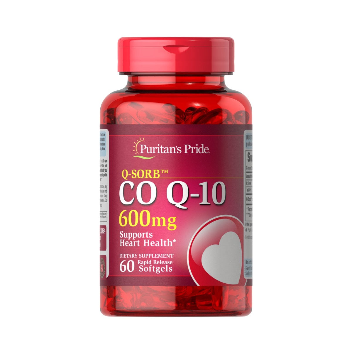 Puritan's Pride, Q-SORB CO Q-10 600 mg | Puritans Pride, Q-SORB CO Q-10 600 mg | COQ10 | COQ 10 | COQ-10 |CO Q 10