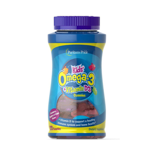 Puritan's Pride, Children's Omega 3, DHA & D3 Gummies