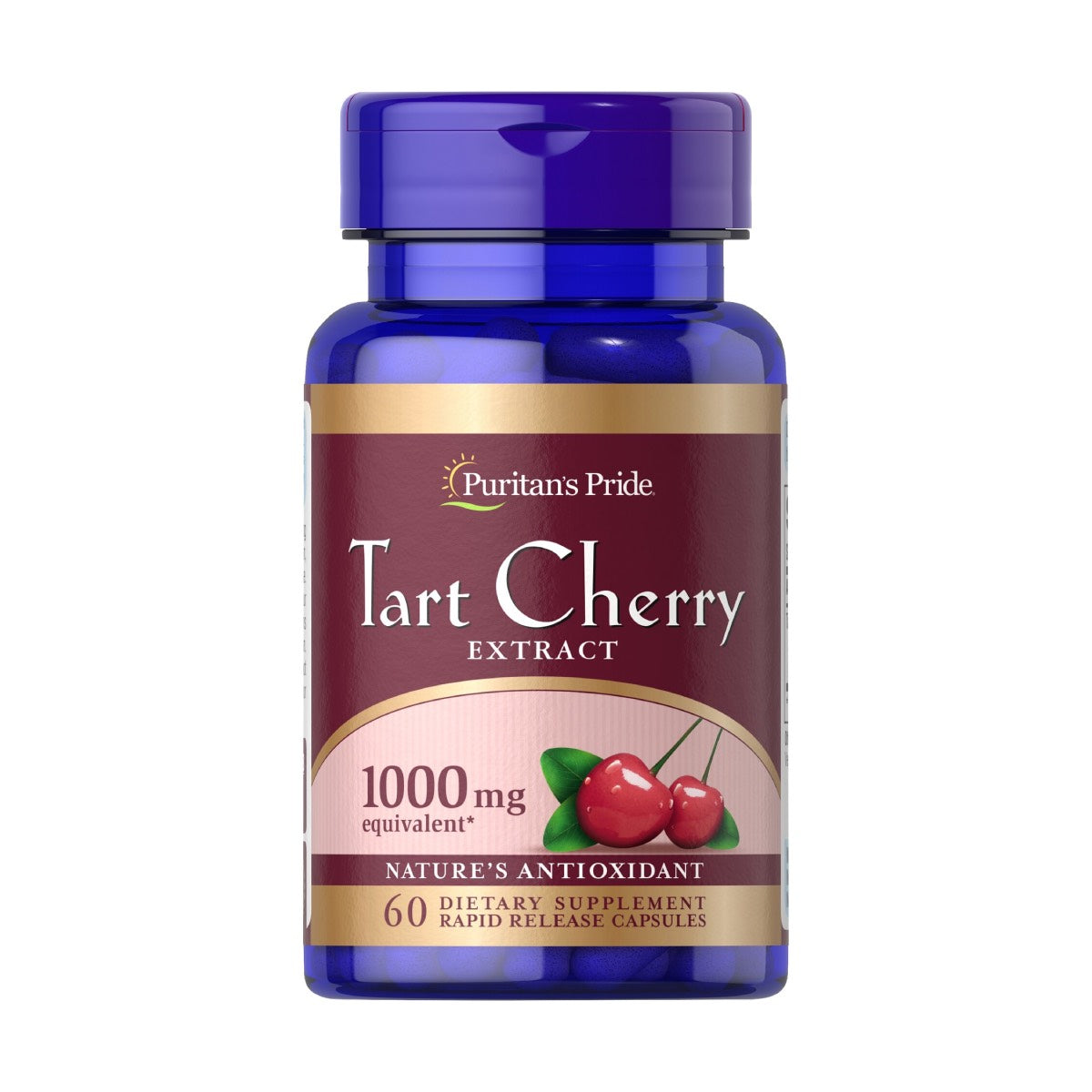 Puritan's Pride, Tart Cherry Extract 1000 mg | Puritans Pride, Extracto de cereza agria 1000 mg
