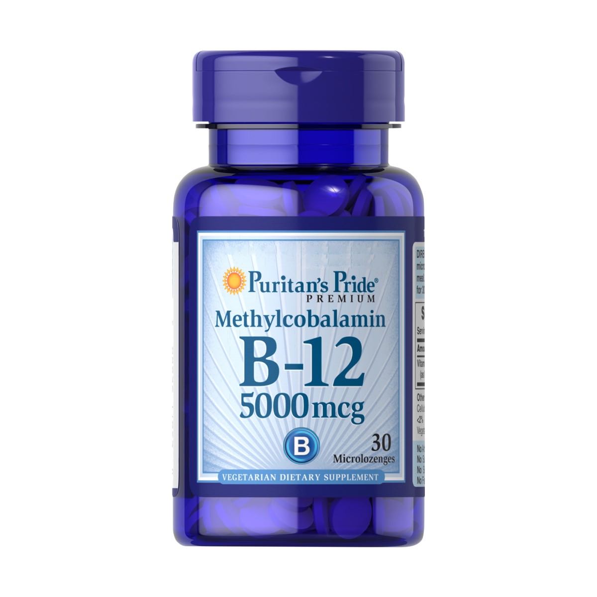 Puritan's Pride, Methylcobalamin Vitamin B-12 5000 mcg
