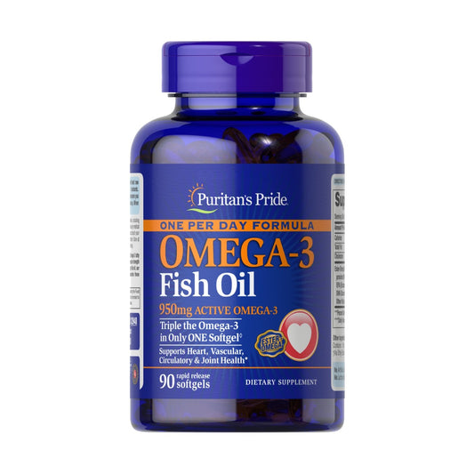 Puritan's Pride, One Per Day Omega-3 Fish Oil 1360 mg (950 mg Active Omega-3)
