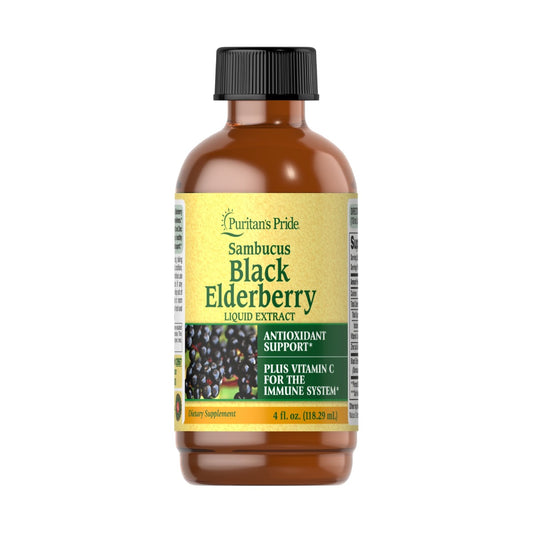 Puritan's Pride, Sambucus Black Elderberry Liquid Extract