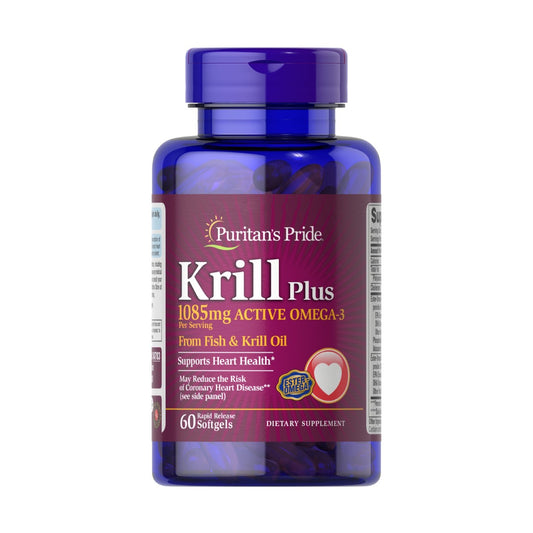 Puritan's Pride, Krill Oil Plus High Omega-3 Concentrate 1085 mg