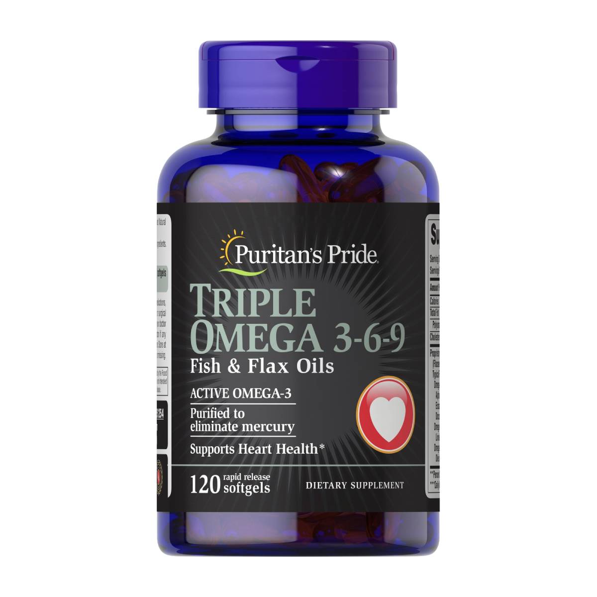 Puritan's Pride, Triple Omega 3-6-9 Fish & Flax Oils