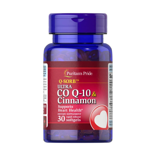 Puritan's Pride, Q-SORB Ultra Co Q-10 200 mg & Cinnamon 1000 mg | Puritan's Pride, Q-SORB Ultra Co Q-10 200 mg Cinnamon 1000 mg | COQ10 | COQ 10 | CO q 10 | COQ-10