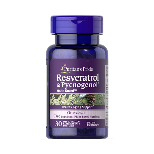 Puritan's Pride, Resveratrol 100 mg & Pycnogenol ® 30 mg