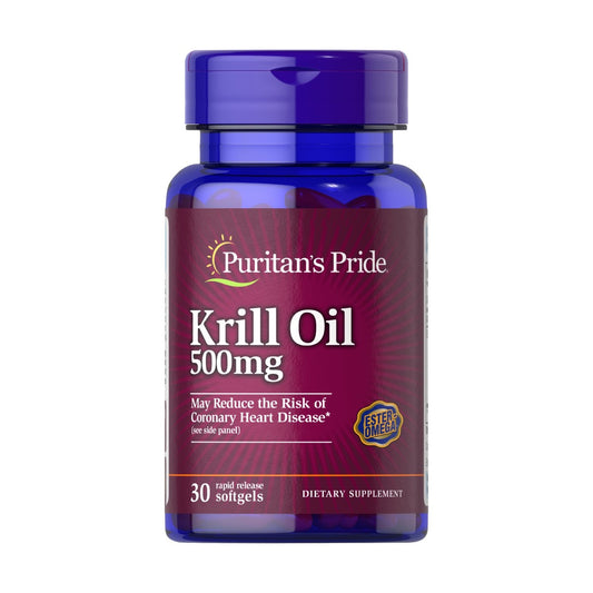 Puritan's Pride, Red Krill Oil 500 mg (86 mg Active Omega-3)
