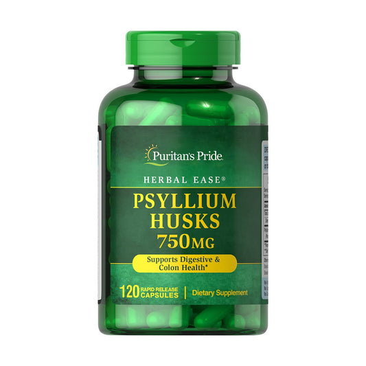 Puritan's Pride, Psyllium Husks 750 mg